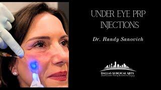 Behind The Scenes: Under Eye PRP Injections by Dr. Randy Sanovich