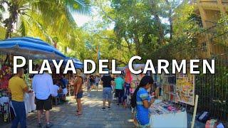 Exploring Playa del Carmen | 4K Walking Video 2023