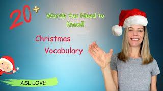 Sign MERRY CHRISTMAS Vocabulary - Sign Language ASL