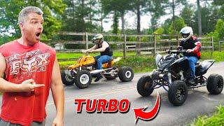 Will A Turbo Hayabusa Swapped Raptor 700 Outrun a 521cc Banshee? The Results WILL Shock You!