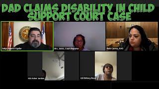 Dad Claims Disability in Child Support Court Case