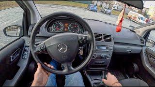 2008 Mercedes Class A W169 [1.5 150 95HP] |0-100| POV Test Drive #1549 Joe Black