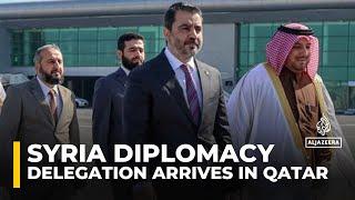 Syrian delegation arrives in Qatar to strengthen ties