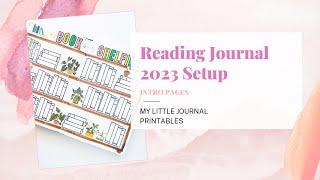 Reading Journal Set Up | My Little Journal Printables | Archer and Olive Journal