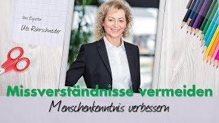 Missverständnisse vermeiden - Menschenkenntnis verbessern | Uta Rohrschneider | Soft Skills Circle