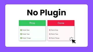 How to Create Responsive Pros Cons Table in WordPress | No Plugin