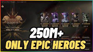 THIS TEAM IS BROKEN & EVERYONE CAN DO IT! 250M F2P Aschetius End Game DragonHeir Silent Gods