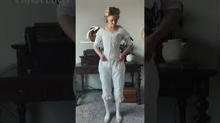 GRWM! #shorts #grwm #hoopskirt #corset #victorianfashion #historicalfashion #fashionhistory