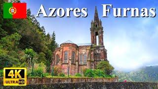 Azores - Furnas - Parque Terra Nostra and Chapel of Nossa Senhora das Vitórias  4K  UHD