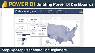 Create A Sales Dashboard In Power BI For Beginners | Power BI Tutorial