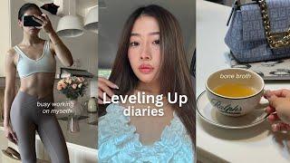 Leveling up Diaries | glow up for 2025, ash brown hair makeover, skin treatments, color analysis!