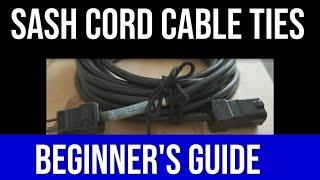 SASH CORD CABLE TIES:  BEGINNER'S GUIDE TO COILING UP AND STORING ELECTRICAL CABLES