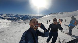 Skiing the highest skiable mountain in France! (Pic Blanc - Alpe D'huez France) 