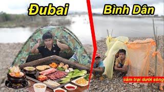 Cuộc Thi 24H Cắm Trại Sinh Tồn Trên Sông Phong Cách Đubai Và Bình Dân | TQ97