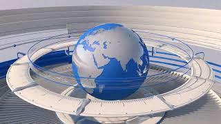 NEWS intro no text FREE download blue globe + news music