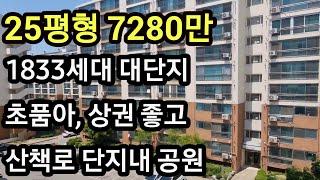 천안 동남구 저렴한 아파트 25평형 7280만 내집마련 기회 1833세대 대단지 상권 좋은 아파트경매 부동산임장