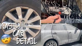 DIRTY CAR DETAILING | Satisfying Complete Full Exterior Detail of a Filthy Car Transformation