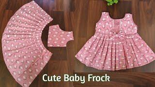 New Born Baby Girl Frock Cutting and Stitching0-3 months baby girl frock design