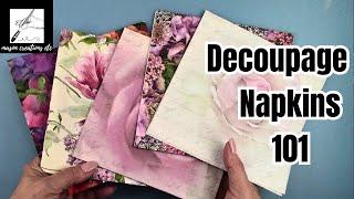 How to Decoupage Napkins-BEGINNER'S Tutorial