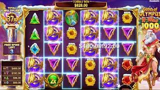 GATES OF OLYMPUS 1000 X-MAS HUGE WIN 39x MULTIPLIER EPIC GAMEPLAY BONUS BUY ONLINE CASINO SLOT