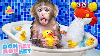 Bath SongDonkey Monkey Bath In The Bathtub | Donkey Monkey - Nursery Rhymes