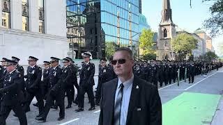 Canadian police officers memorial march