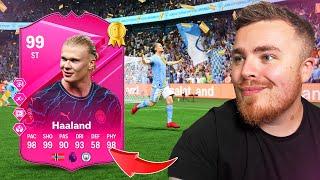 I'm the 1ST in the WORLD to have this 99 FUTTIES Haaland card in FC 24!