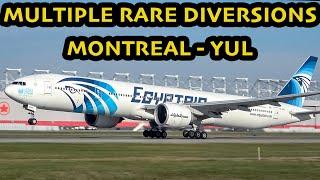 Many DIVERTED FLIGHTS in Montreal (YUL / CYUL) due to Fog