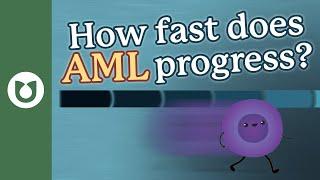 How quickly does AML progress? #AML