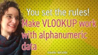 How to deal with alphanumeric data in Power Query to make VLOOKUP formulas work