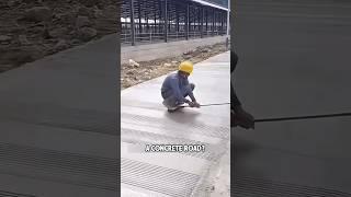 Why do workers create lines on the surface of a concrete road? #shorts