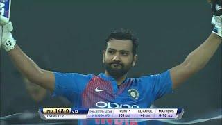 Rohit Sharma 118 (43) vs Sri Lanka 2nd T20I 2017 Indore (Ball By Ball)