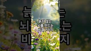 늙지 않는 뇌를 만드는 방법 7가지 #명언 #긍정의말 #감동글 #좋은글 #힐링 #지혜 #멋진글귀 #감성글귀 #긍정적마인드