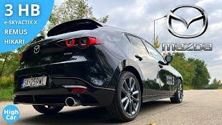 MAZDA 3 E-SKYACTIV X REMUS EXHAUST | SOUND & ACCELERATION