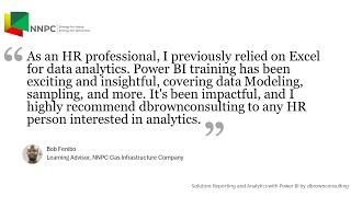 dbrownconsulting Client Testimonial, NNNPC Gas Infrastructure Company Bob Fenibo