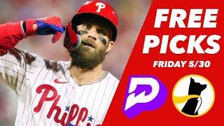 MLB PRIZEPICKS FREE PICKS FRIDAY 5/30 (4 FREE PICKS)| MLB FRIDAY MAY 30TH BEST PLAYER PROPS!!!