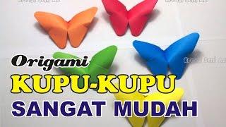 Cara Membuat ORIGAMI KUPU-KUPU seni melipat kertas Sangat Mudah