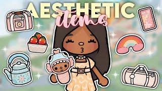 where to find AESTHETIC ITEMS in TOCA LIFE WORLD | VOICED Toca Life World