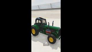 Simulation - Tractor VS Sports Car / Crash Test