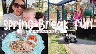 DAY IN THE LIFE OF A LARGE FAMILY MOM || SPRING BREAK FUN AND A YUMMY RECIPE