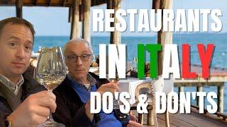 Italy Restaurants Do's And Don'ts  - Essential Do's and Don'ts for Restaurant Etiquette