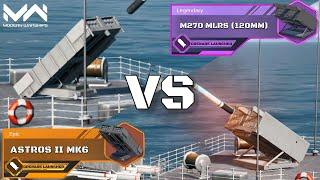 New GL Astros II MK6 Vs M270 MLRS (120) | Grenade Launcher Comparison | Modern Warships