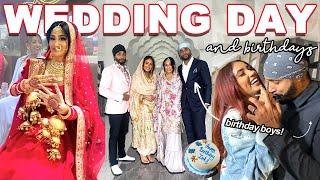 my cousins WEDDING DAY + my brother and husbands BIRTHDAY | INDIAN WEDDING