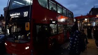 (UNREFURBISHED) Abellio London 9525 SN12AAX Route 207 at Ealing Broadway Station - 09/12/2024