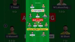 AFG vs AUS Dream11 Team Prediction Today | AUS vs AFG Dream11| Afghanistan vs Australia Dream11 team