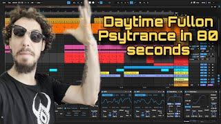 Daytime Fullon Psytrance in 80 seconds