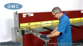 Sheet Metal Machines: GMC Deluxe Hydraulic Shear HS-1010MD