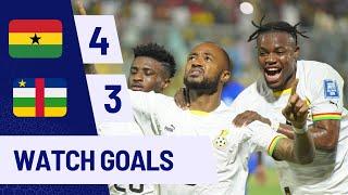 GHANA VS CENTRAL AFRICAN REPUBLIC(4-3)-WORLD CUP QUALIFIERS-GOALS&HIGHLIGHTS