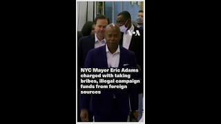 NYC Mayor Eric Adams charged with taking bribes | VOA News