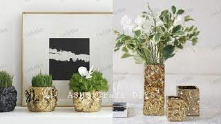 Vase Making With Aluminumfoil | Handmade Crafts @ASHI Craft DIYS